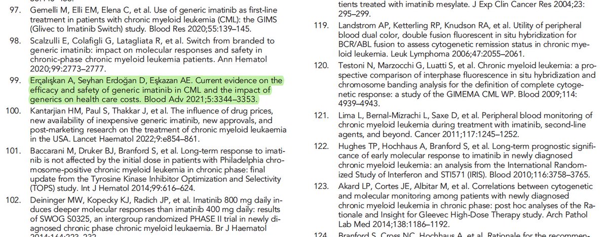 it is a pleasure to see our 3 chronic myeloid leukemia (CML) papers cited in the latest version of NCCN guidelines on CML 🤓🔥😎 
@JNCCN @NCCN
#NCCN #leusm #CMLsm
👉jnccn.org/view/journals/…