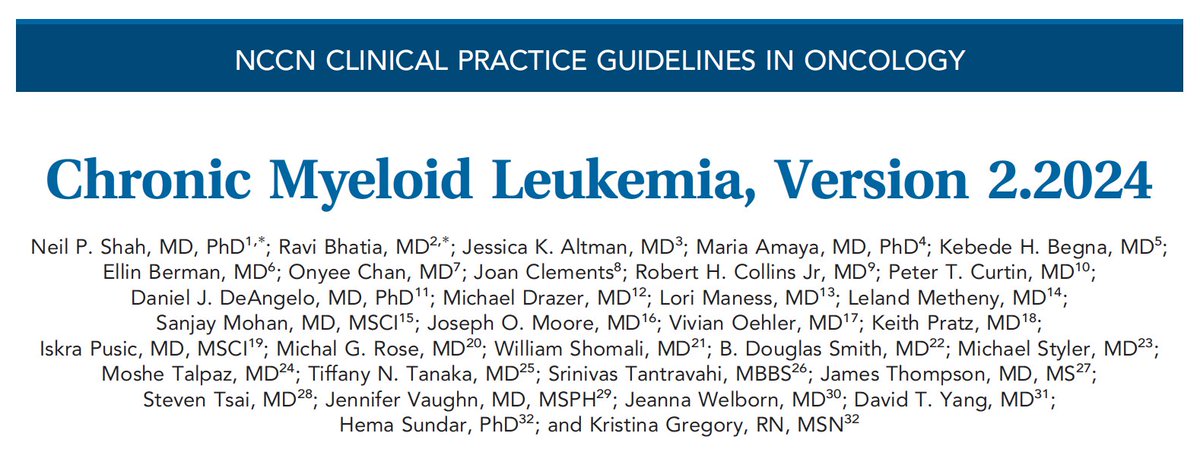 eskazanae's tweet image. it is a pleasure to see our 3 chronic myeloid leukemia (CML) papers cited in the latest version of NCCN guidelines on CML 🤓🔥😎 
@JNCCN @NCCN
#NCCN #leusm #CMLsm
👉jnccn.org/view/journals/…