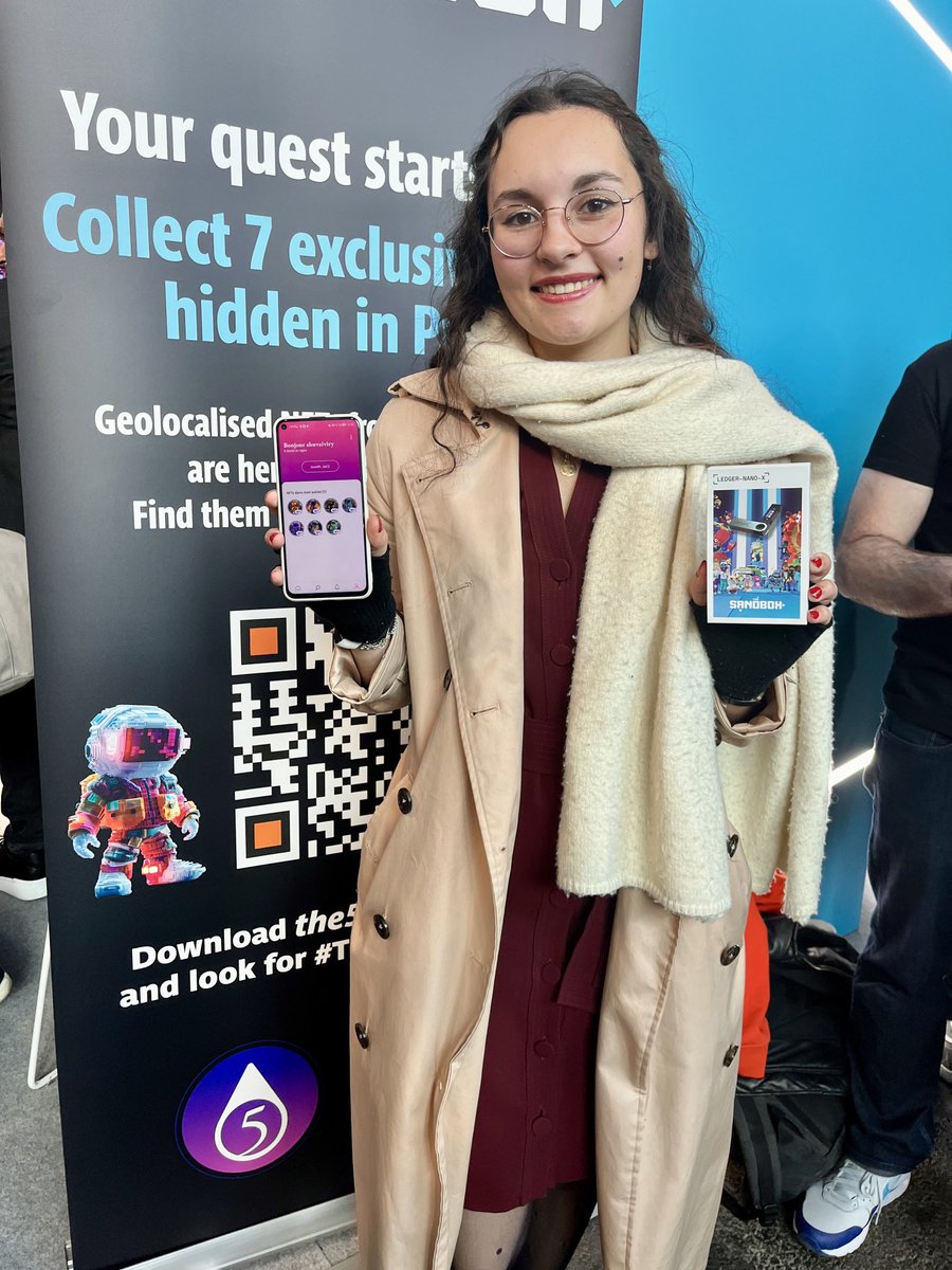 the5ource_com's tweet photo. It was such a blast ! Thanks to all who claimed exclusive Digital 
Art #NFTs in ⁦@TheSandboxGame⁩ quest at ⁦@nft_paris⁩ - so many of you and such amazing feedback ! Go, enchant the world ! https://t.co/XCFj3YwRjq