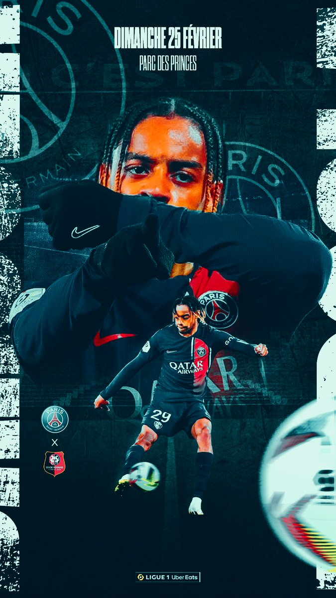 Maz_prod's tweet photo. Affiche de match pour Bradley Barcola et le @PSG_inside à l'occasion du match de la 23ème journée de @Ligue1UberEats

#MatchDay #Ligue1 #Ligue1UberEats #PSG #PSGSRFC #Barcola https://t.co/feVLHcU75t