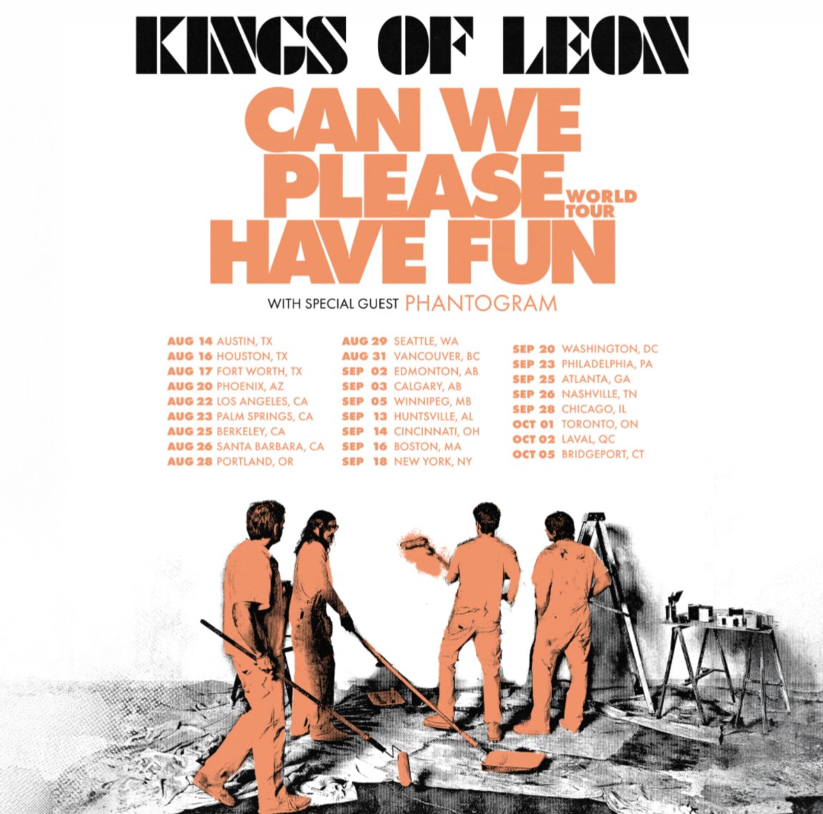 PlayersEdgePro's tweet photo. Can We Please Have Fun US Tour - coming soon. Presales start next week! Presale Passwords are Available now at:
https://t.co/czhLPdQraY

#kingsofleon #tickets #LIVE #Ticketmaster #presale #PresaleLive #FYP #CONCERT https://t.co/Ea246BNsUZ