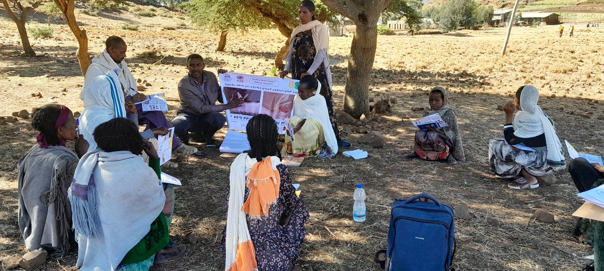 #Empowering CL endemic communities through evidence supported training, in Egri Albe vicinity of the Alaje district, southern Tigray. Then, they're the ones who do the most community outreach, including to the hard to reach areas. #WeAreECLIPSE #endNTDs @NIHRglobal @MekUniETH