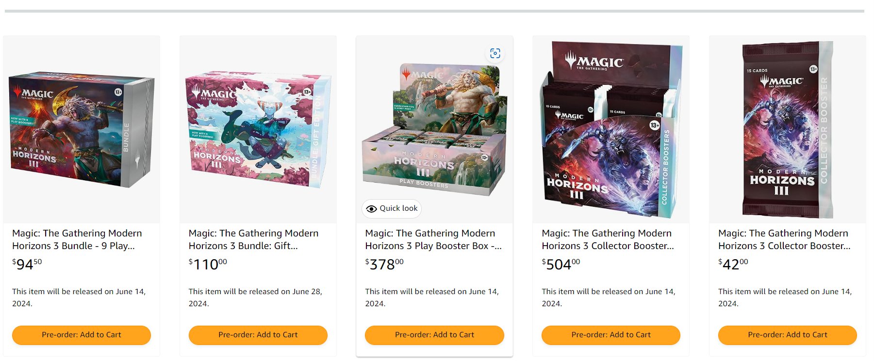 MTG モダンホライゾン3 プレイ・ブースター BOX ボックス 日本語 ヨドバシ.com - ウィザーズ マジック：ザ・ギャザリング モダン