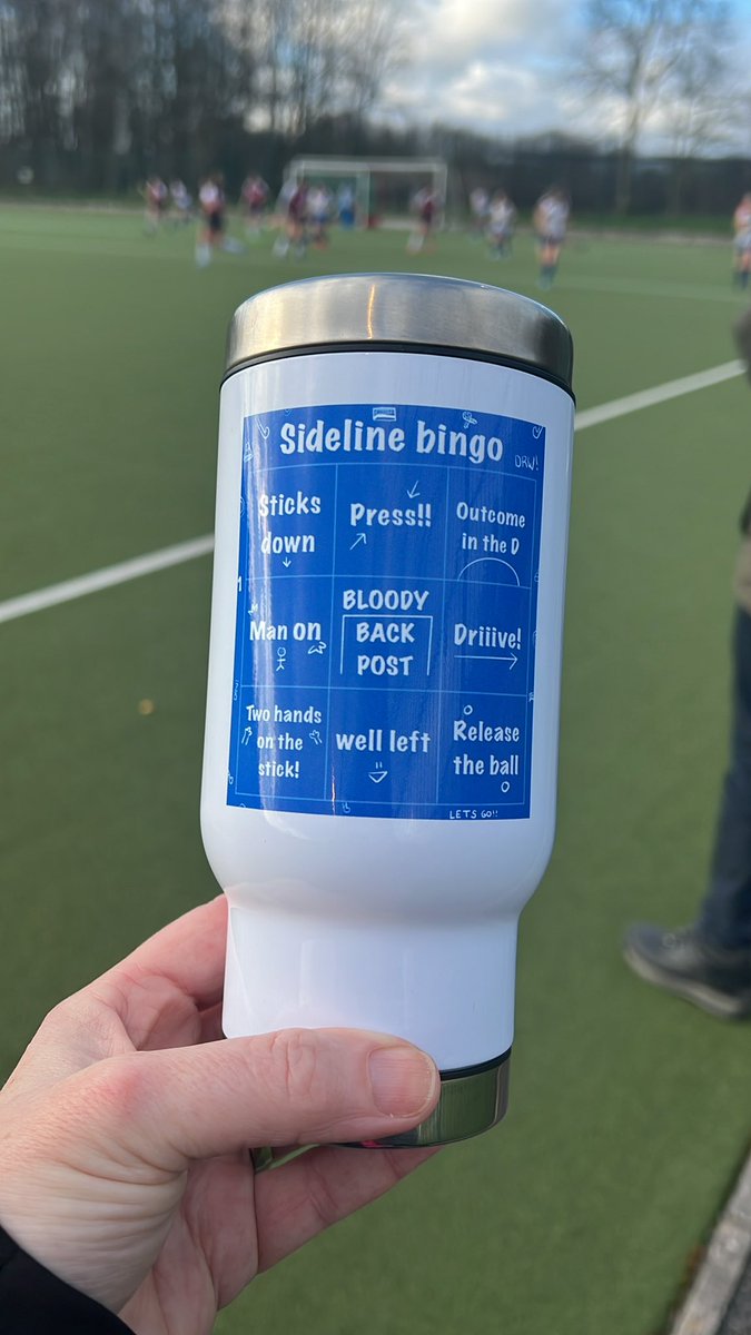 shandrews's tweet photo. @TimperleyHockey My birthday pressie from Family Bangee. #sidelineparent #hockeyandcoffee @EnglandHockey https://t.co/4jGYwJ40ob