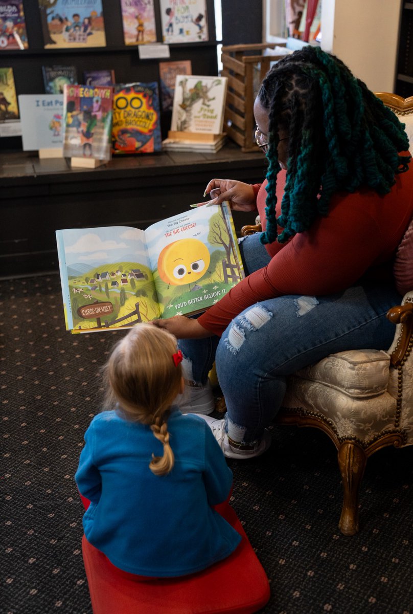 Only 1 little girl came to my story time yesterday but she had such a passion for reading. She kept asking me to read more books & kept scooting closer to me. It was a great first reading experience!