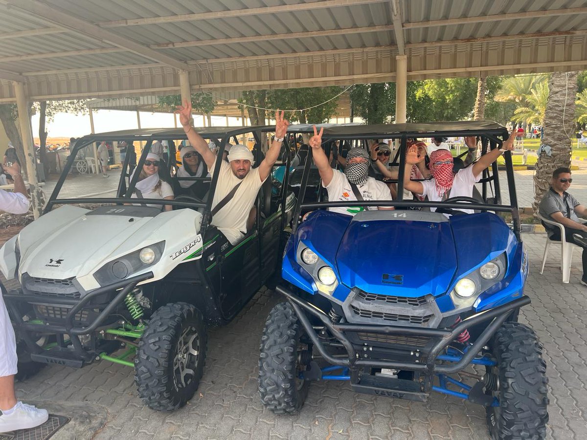 Our happy customers are enjoying their buggy ride in the Dubai desert.

Book your travel activities today at
getyourguide.co.uk/dubai-l173/sel…

#BBQDinner #DesertSafari #QuadBiking #SelfDriveBuggyAdventure
#BuggyAdventure #BuggyRide #DesertAdventure