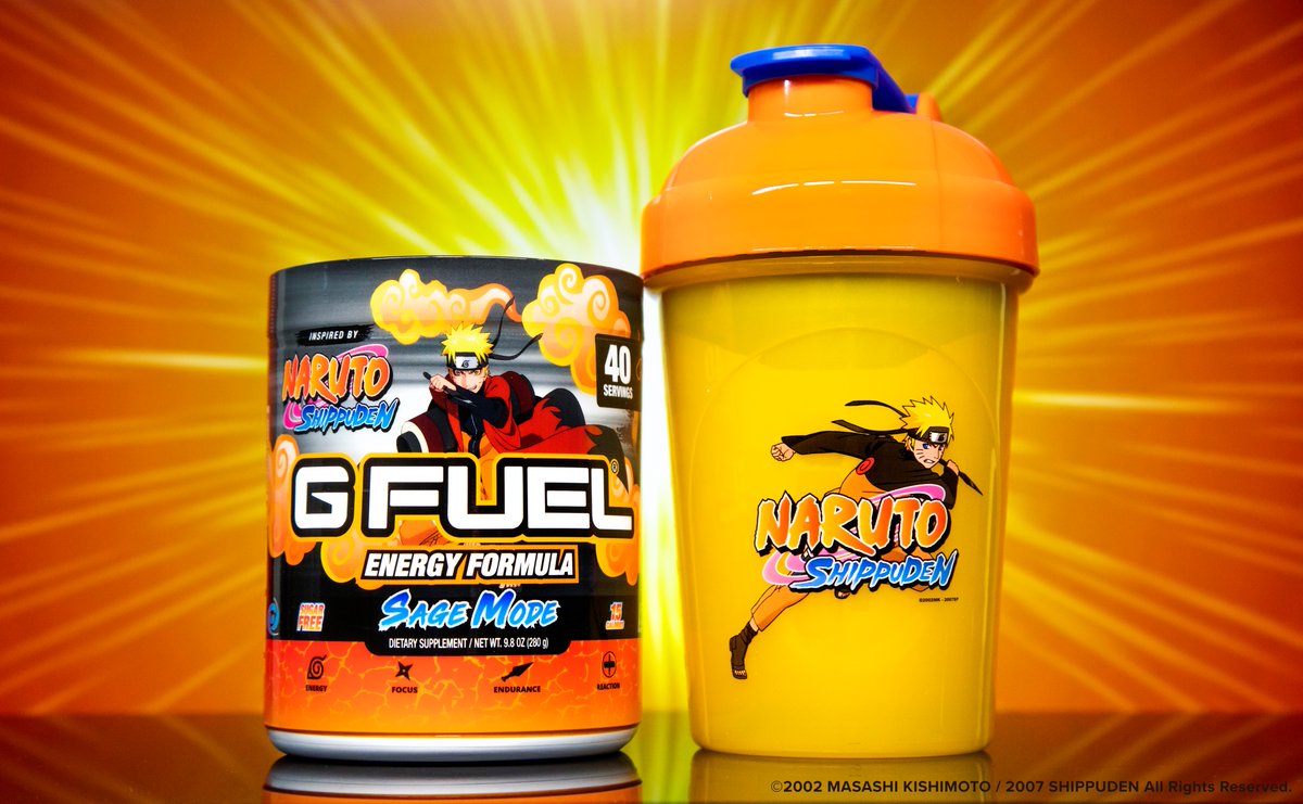 🧡 𝗥𝗧 + 𝗙𝗢𝗟𝗟𝗢𝗪 to win a #NARUTO x #GFUEL "𝗦𝗔𝗚𝗘 𝗠𝗢𝗗𝗘" Energy Tub!

⚡ 2 winners picked on Monday in honor of the Naruto Live Action Movie news!

🛒 𝗦𝗛𝗢𝗣: GFUEL.com/collections/na…