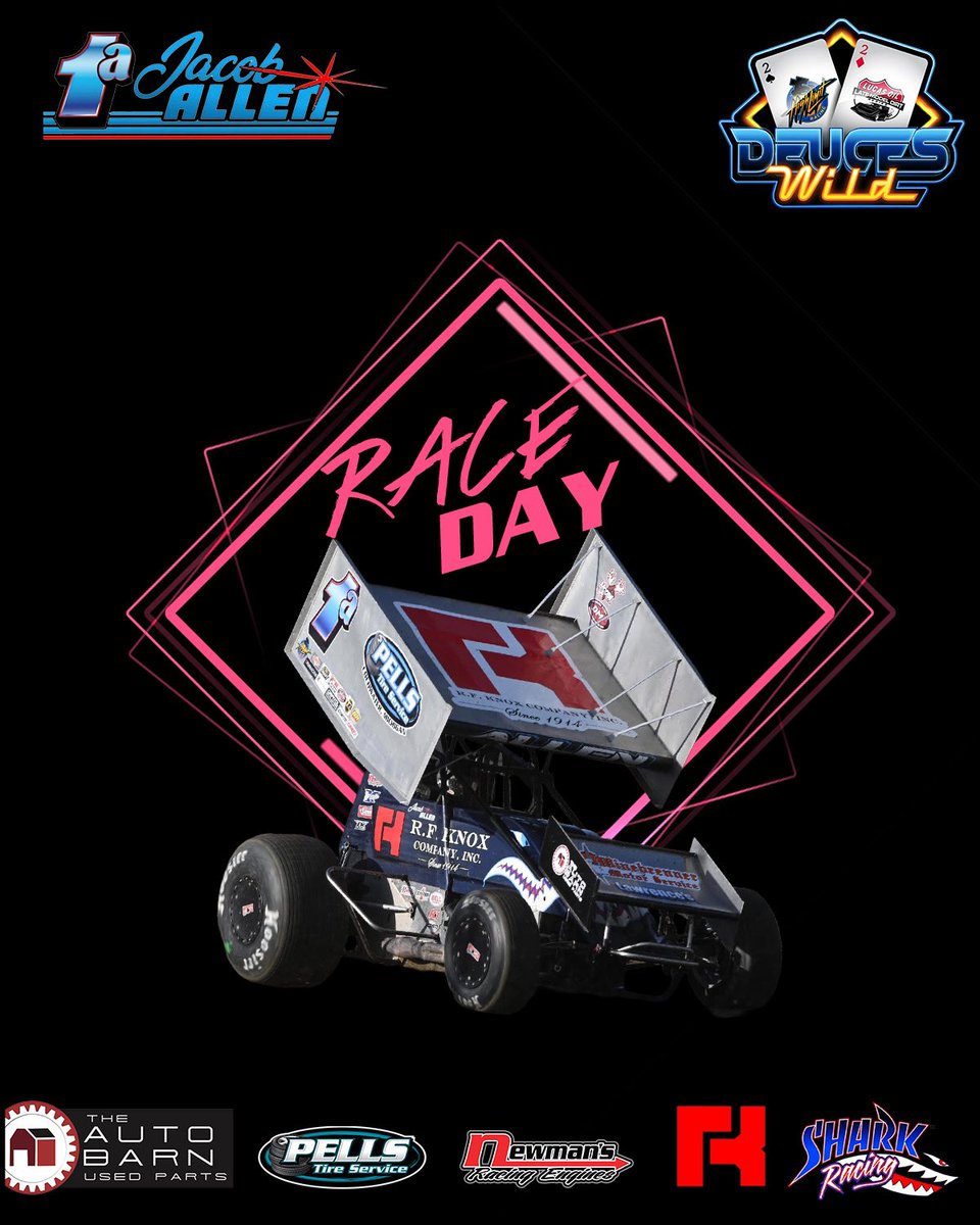 Shark Racing (@sharkracing1a1s) on Twitter photo Itโs ๐
ก๐
๐
๐
๐
๐
๐
จ for #deuceswild! 
๐๏ธ <a href="/JacobAllen1a/">Jacob Allen</a>
๐ <a href="/HighLimitRacing/">High Limit Racing</a>
๐ <a href="/gisdirt/">Golden Isles Speedway</a> 
๐ <a href="/FloRacing/">FloRacing</a>
๐ฐ๏ธ 5:15pm EST
๐๐ป <a href="/NREngines/">Newmans Racing Engines</a>, RF Knox Company, The Auto Barn, Winebrenner Motor Service, Pells Tire Itโs ๐
ก๐
๐
๐
๐
๐
๐
จ for #deuceswild! 
๐๏ธ <a href="/JacobAllen1a/">Jacob Allen</a>
๐ <a href="/HighLimitRacing/">High Limit Racing</a>
๐ <a href="/gisdirt/">Golden Isles Speedway</a> 
๐ <a href="/FloRacing/">FloRacing</a>
๐ฐ๏ธ 5:15pm EST
๐๐ป <a href="/NREngines/">Newmans Racing Engines</a>, RF Knox Company, The Auto Barn, Winebrenner Motor Service, Pells Tire
