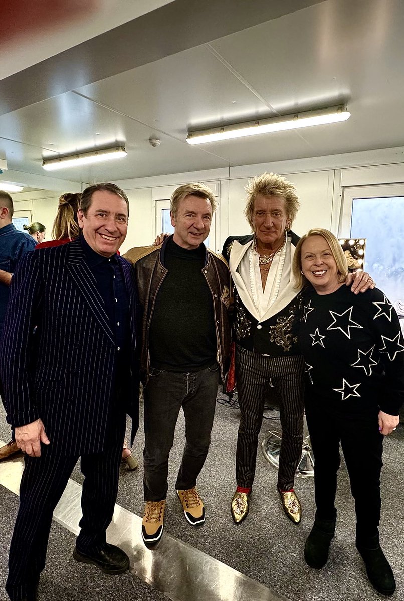 So wonderful to see Rod and Jools at the studio today.