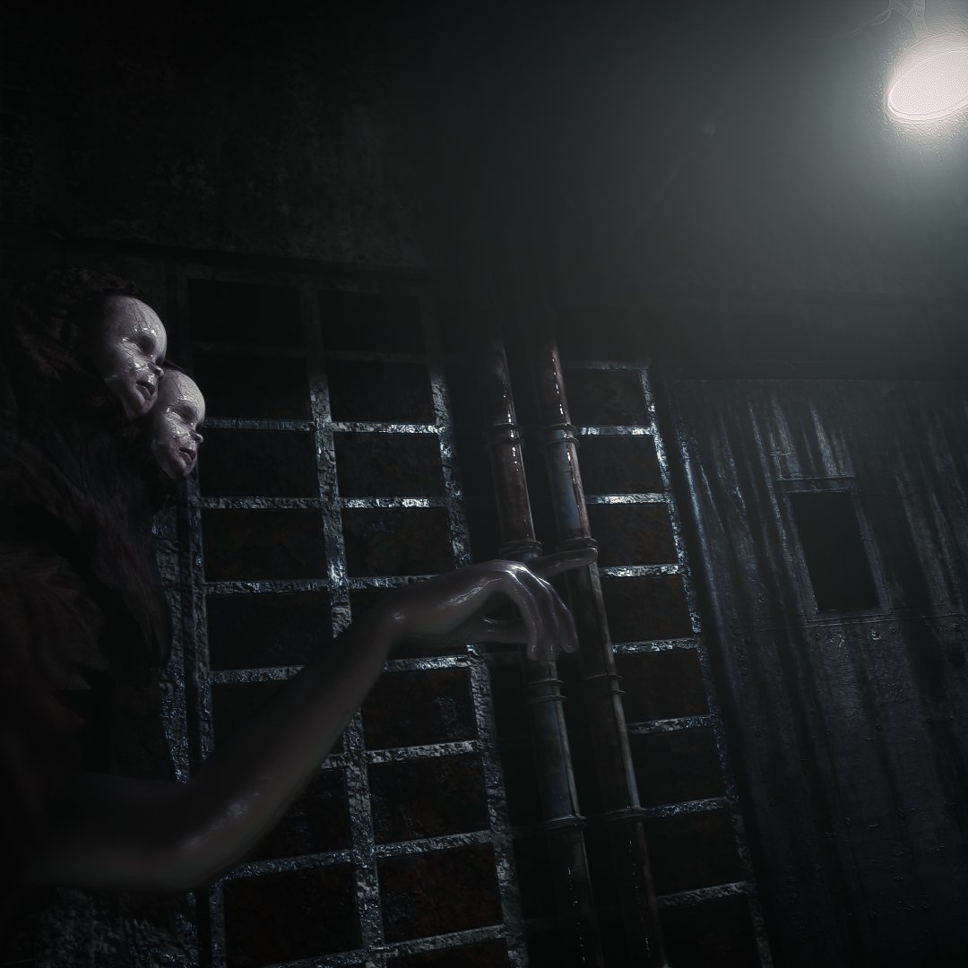 DistProduction's tweet image. I made a video of the prison section from Silent Hill 4: The Room.
I hope you will enjoy it!
Video link of the gameplay: youtube.com/watch?v=W9YJl1…
#silenthill #SilenthillRemake #madewithunity #IndieHorror #IndieDev #GameDev #IndieGame #Unity #blender #blendercloud #blenderart
