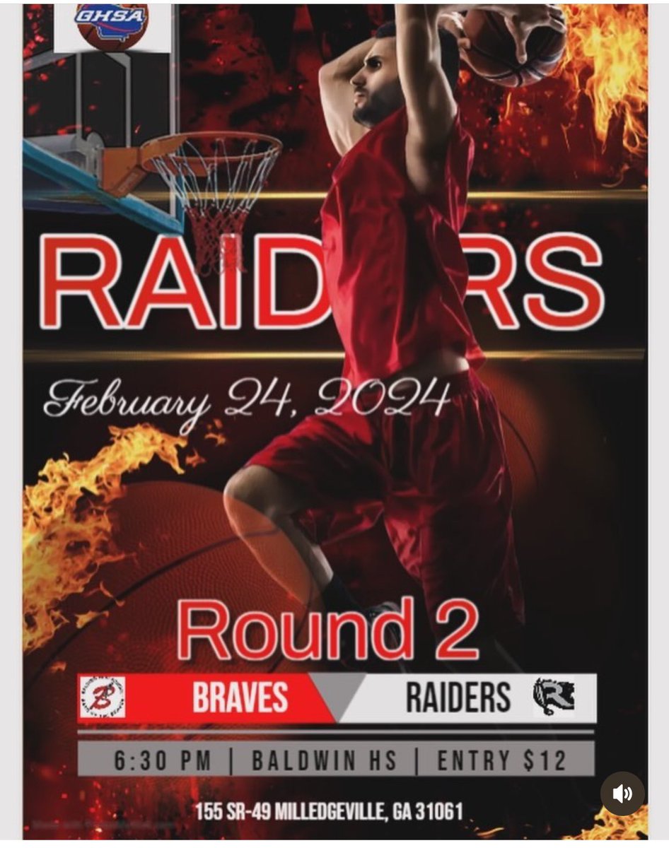 GHSA State Playoffs. Road trip time….The Raider Nation needs your support today, so come out in your Raider gear. @RiverdaleRaide1 @raiderpriderhs @CCPSNews @CNDSportsDesk