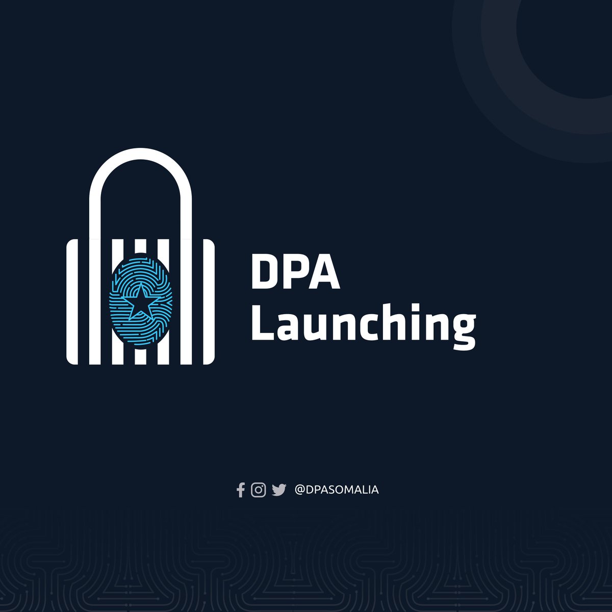 It is #DPALaunch Day📢

Somalia Data Protection Authority (DPA) ushers in a new era, ensuring a safer and more secure environment for handling sensitive personal data in 🇸🇴. Stay with us as we bring you in-depth coverage of our official launching event, later this evening.