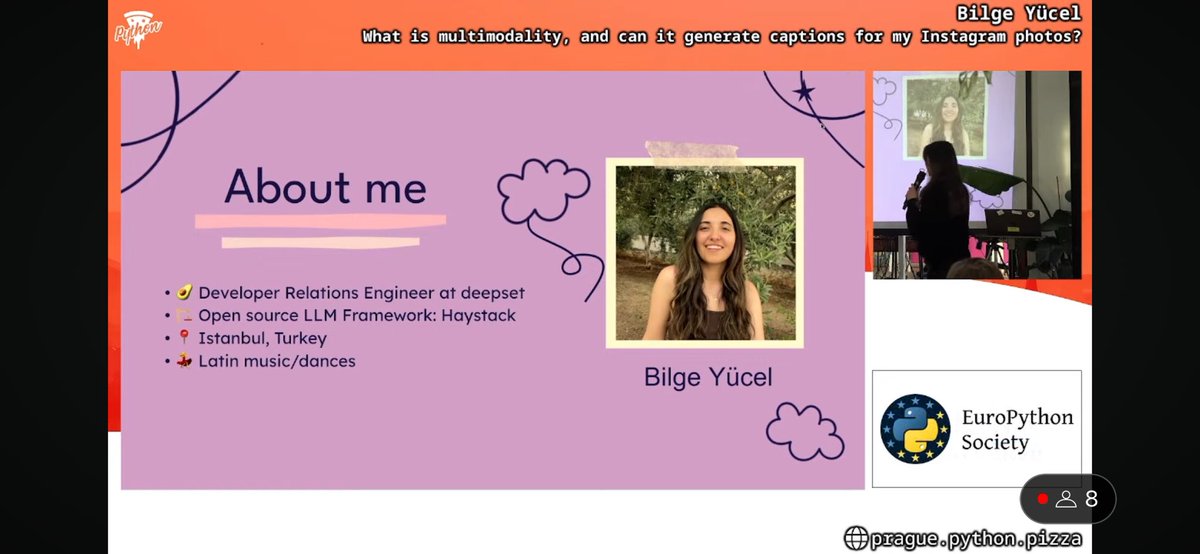 kadinyazilimci's tweet image. Great presentation delivered! Congratulations @bilgeycl 🍕 #pythonpizza