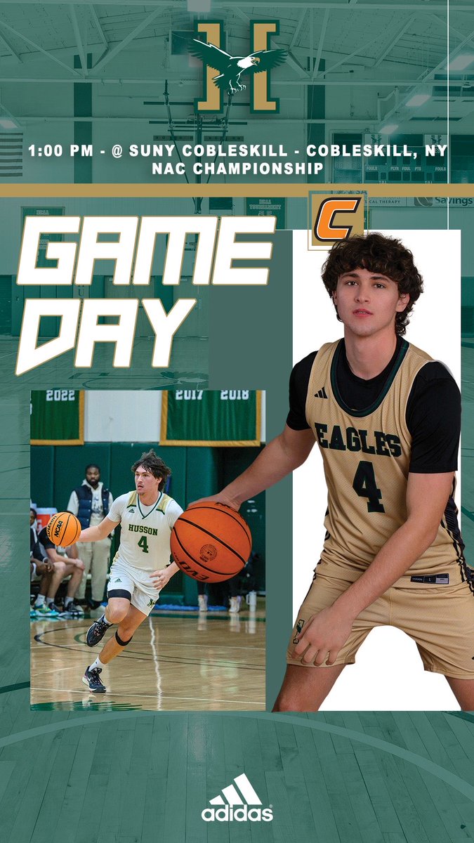 NAC championship game today at 1:00 Husson at SUNY Cobleskill