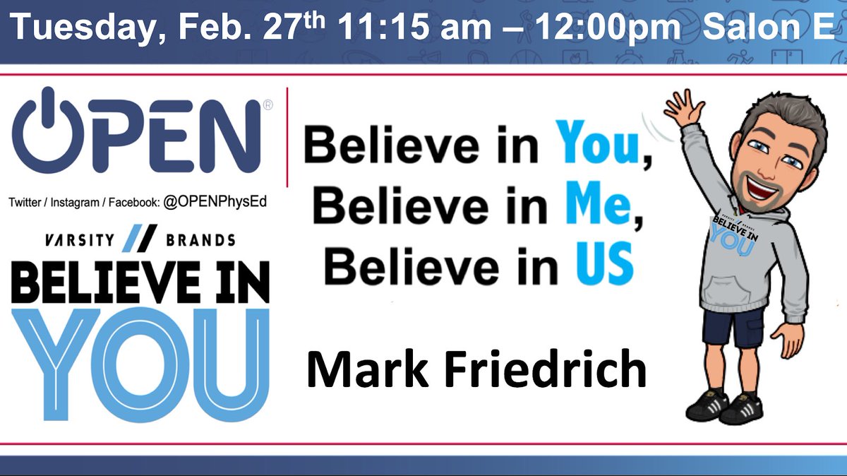 Start BELIEVING in YOURSELF Jersey ❤️.  It’s starts with YOU &amp; carries right over to your students each &amp; every day.  Check out my 3rd Session at the <a href="/SHAPENJ/">NJAHPERD</a> Convention on 2/27 to find out more about <a href="/varsitybrands/">Varsity Brands</a> BIY Student Empowerment Program 👍🏻.  #PhysEd #GoBeGreat #BIY RT