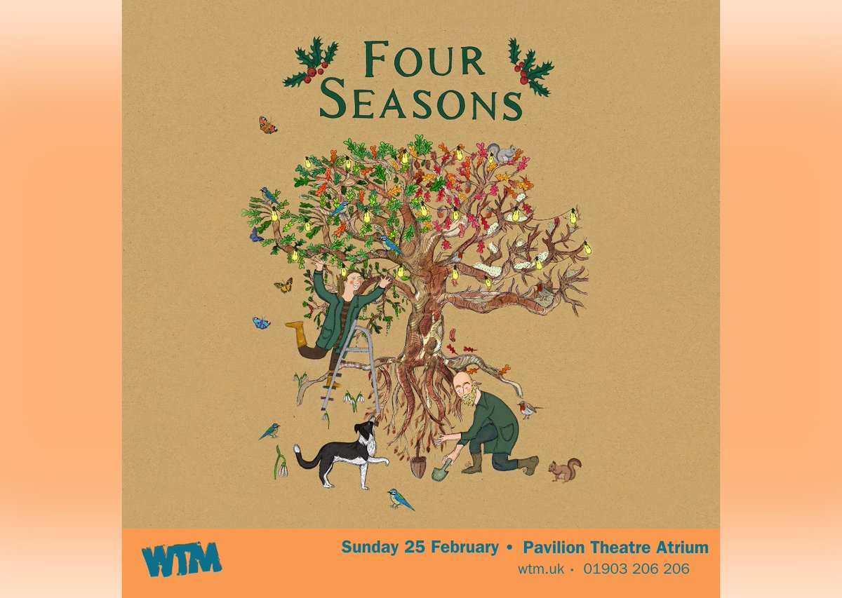 🌱On the hunt for a family day out this weekend? There's still tickets left for Four Seasons, the delightful new famlily theatre show from Olivier Award-winning @Little_Bulb! 📅Sun 25 Feb 2024 🎟️Book Now: bit.ly/48Taubr #WTM #LittleBulb #FourSeasons