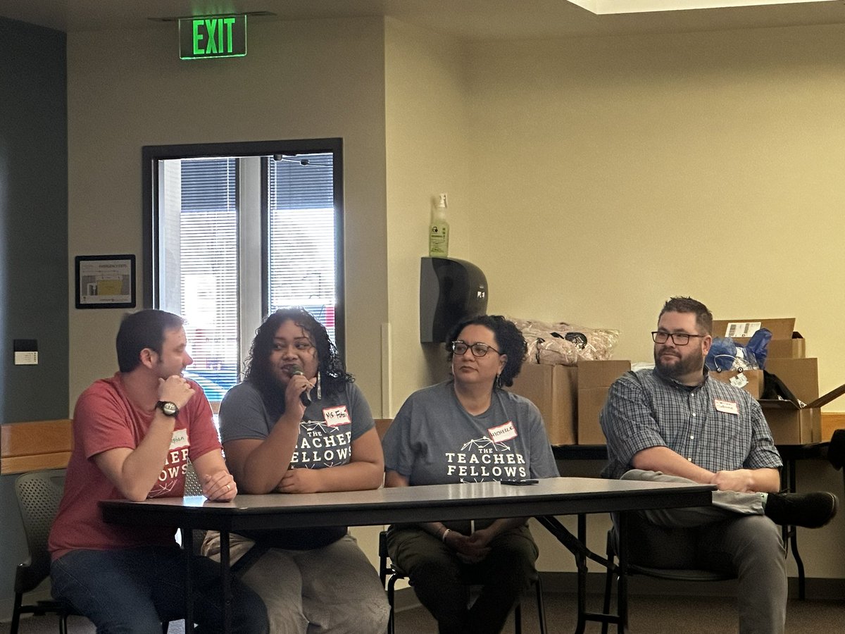 TweetMrsMoss's tweet photo. Listening to the incredible @msfeti represent the amazing work teachers do and how to “start a spark” to inspire a positive growth mindset! #CanyonsStrong #WeAreCanyons https://t.co/fjfaOMQwai