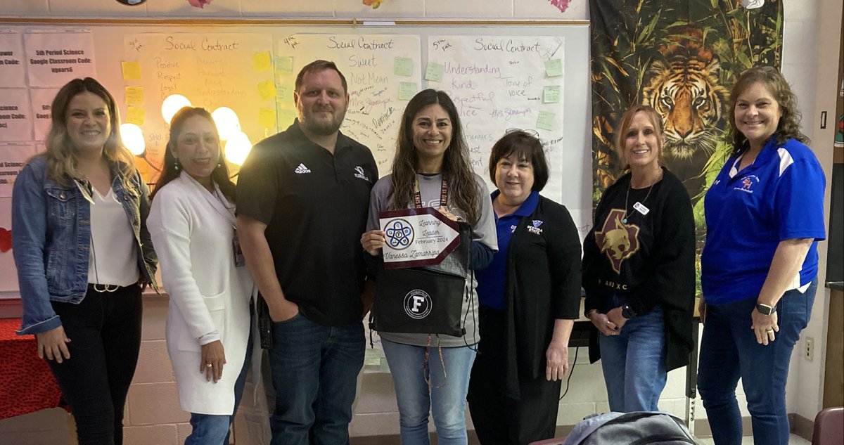 Congratulations to Vanessa Zamarripa, the February FMS #LearningLeader! Ms. Zamarripa is building relationships and providing students with appropriately challenging activities aligned to standards. Great job! #FISDGreatStaff