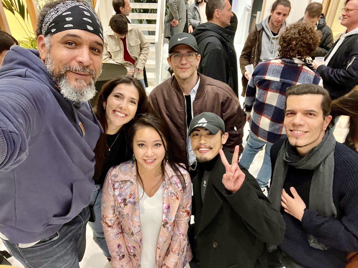 José Ramos (@jose_ramos) on Twitter photo GM! ❤️ NFT Paris started in the best company, at the <a href="/nwscty/">New Society</a> book signing at the <a href="/TheSandboxGame/">The Sandbox</a>.
Photo by selfie master <a href="/FidelEverywhere/">𝔽𝕚𝕕𝕖𝕝 𝔸𝕞𝕠𝕤</a>, with the precious presence of <a href="/RachelSTWood/">Rachel Wood</a>, <a href="/cyber_yuyu/">YUYU。昱</a>, @sixela_nft and <a href="/adrianacdsantos/">Adriana Santos</a>. You all rock! 🙏 GM! ❤️ NFT Paris started in the best company, at the <a href="/nwscty/">New Society</a> book signing at the <a href="/TheSandboxGame/">The Sandbox</a>.
Photo by selfie master <a href="/FidelEverywhere/">𝔽𝕚𝕕𝕖𝕝 𝔸𝕞𝕠𝕤</a>, with the precious presence of <a href="/RachelSTWood/">Rachel Wood</a>, <a href="/cyber_yuyu/">YUYU。昱</a>, @sixela_nft and <a href="/adrianacdsantos/">Adriana Santos</a>. You all rock! 🙏