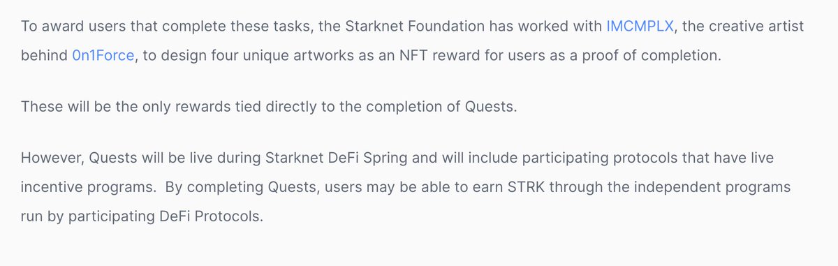 goribok's tweet image. #StarknetScam 
This guys literally said: "Please provide us money and make activity, but only thing you will get is NFT and nothings else".

Pleaser, do not use Starknet anymore, they are scamers 🥰