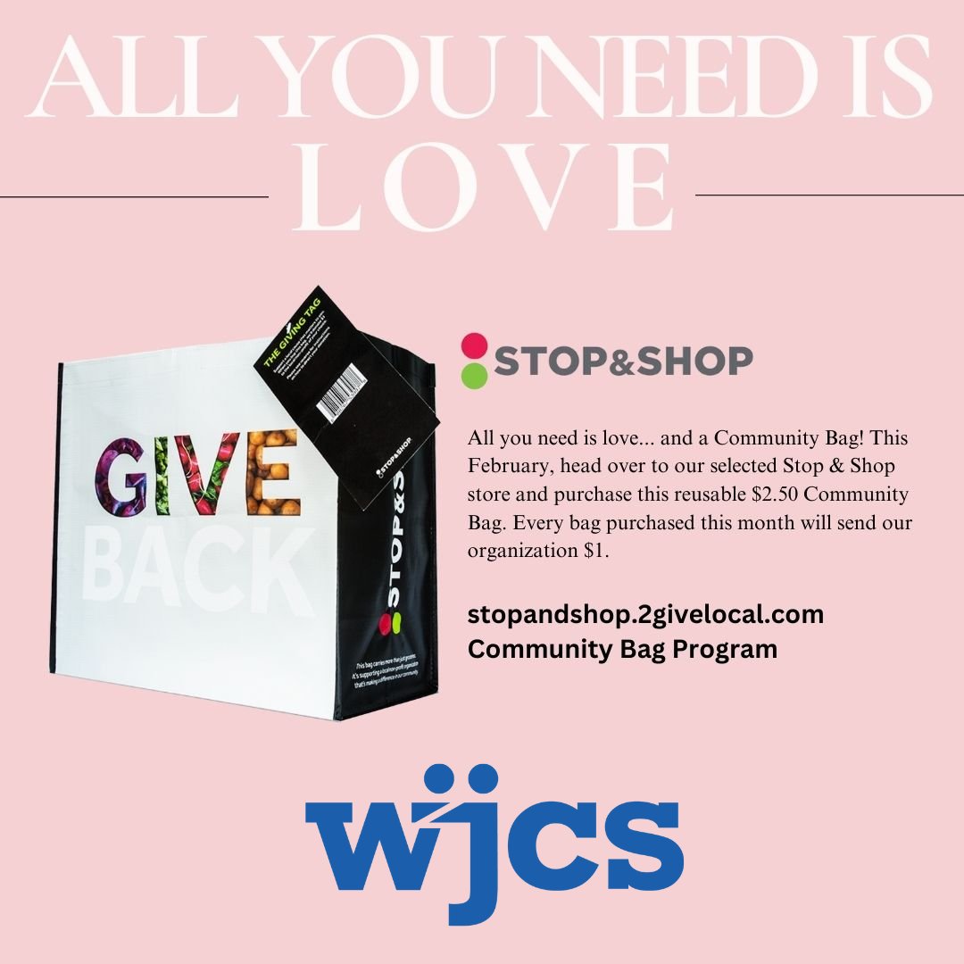 WJCSWestchester's tweet photo. ONLY A FEW DAYS LEFT! We're so excited that WJCS will automatically receive $1 from every Stop & Shop Community Bag purchased at 420 White Plains Road in Eastchester through the end of February. Spread the word and support WJCS! #nonprofit #communitybagprogram https://t.co/F8FtCYoQIC