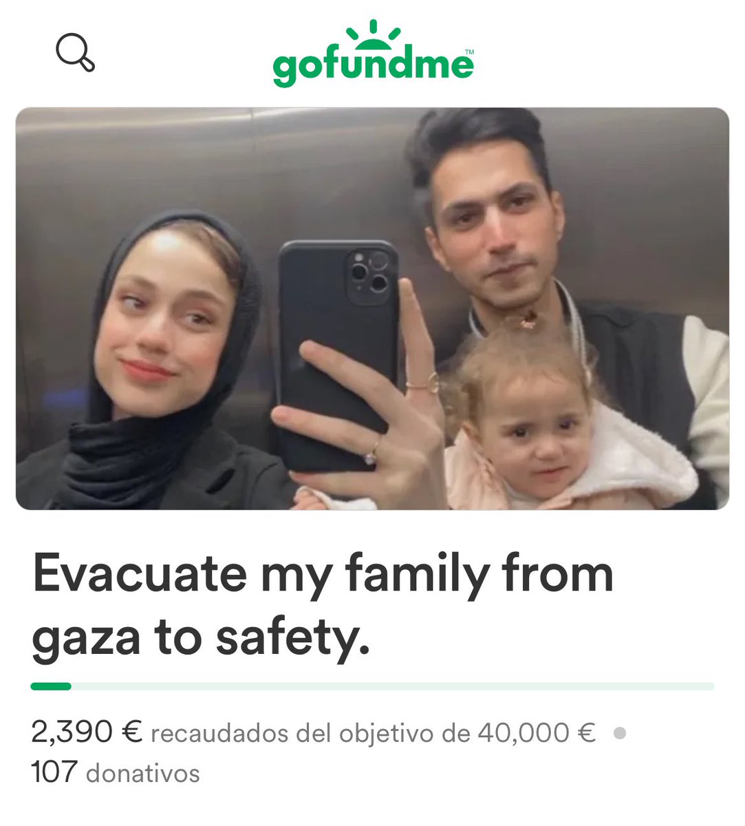 Dounia’s only received 6% of her goal! PLEASE donate! This is time-sensitive!! #FreePalestine #CeasefireNOW gofund.me/03c37472