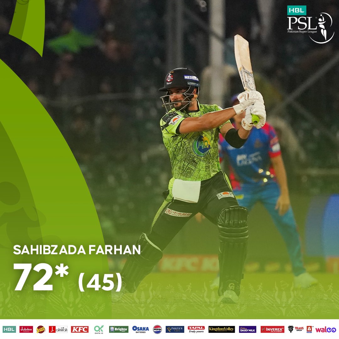 3️⃣rd fifty in 4️⃣ innings 🙌 Star of the show @RealSahibzada fronting the Qalandars effort once again! 💫 #HBLPSL9 | #KhulKeKhel | #LQvKK