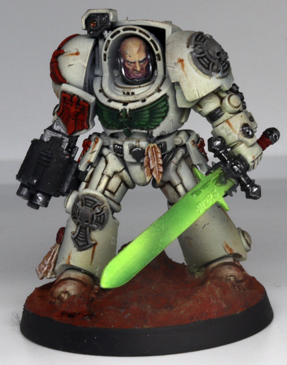 Deathwing terminator number 2 - as always, thoughts welcome.  Enjoyed this fella #WarhammerCommunity #Warmongers <a href="/warhammer/">Warhammer Official</a>