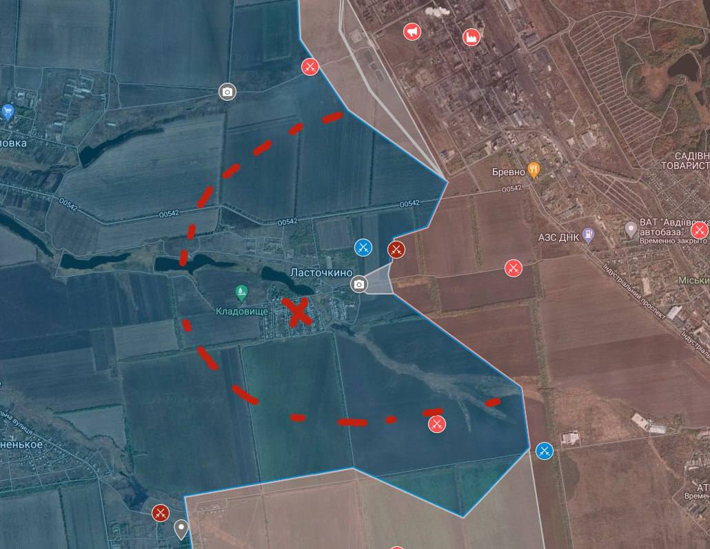 ArthurM40330824's tweet image. The #Ukrainian Armed Forces completely withdrew from the village of #Lastochkino, not far from #Avdeevka, “in order to avoid blocking logical routes and preserving personnel,” as Ukrainian resources write.