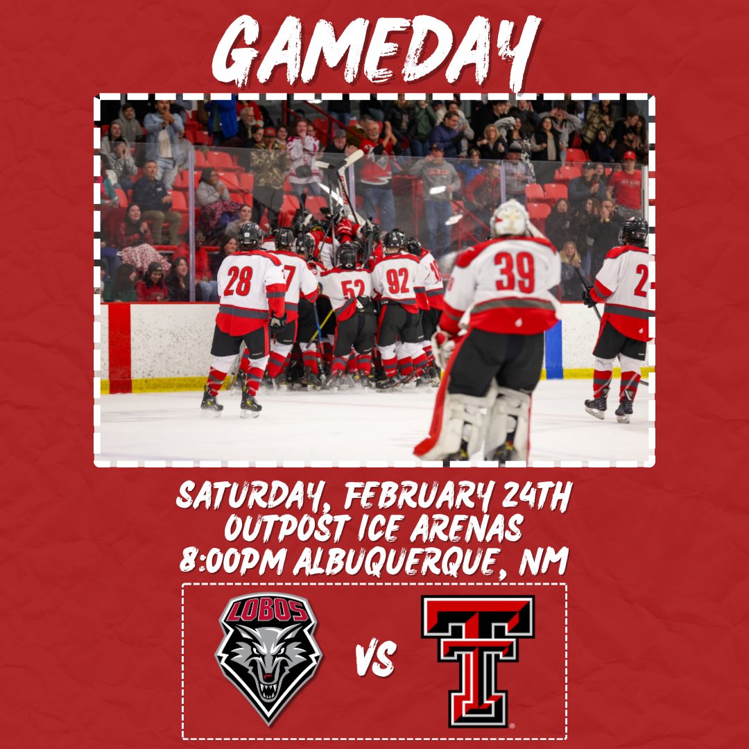 Last game of the season, looking to end on a high note! This will be the final opportunity to watch Lobo Hockey until next year! #GoLobos