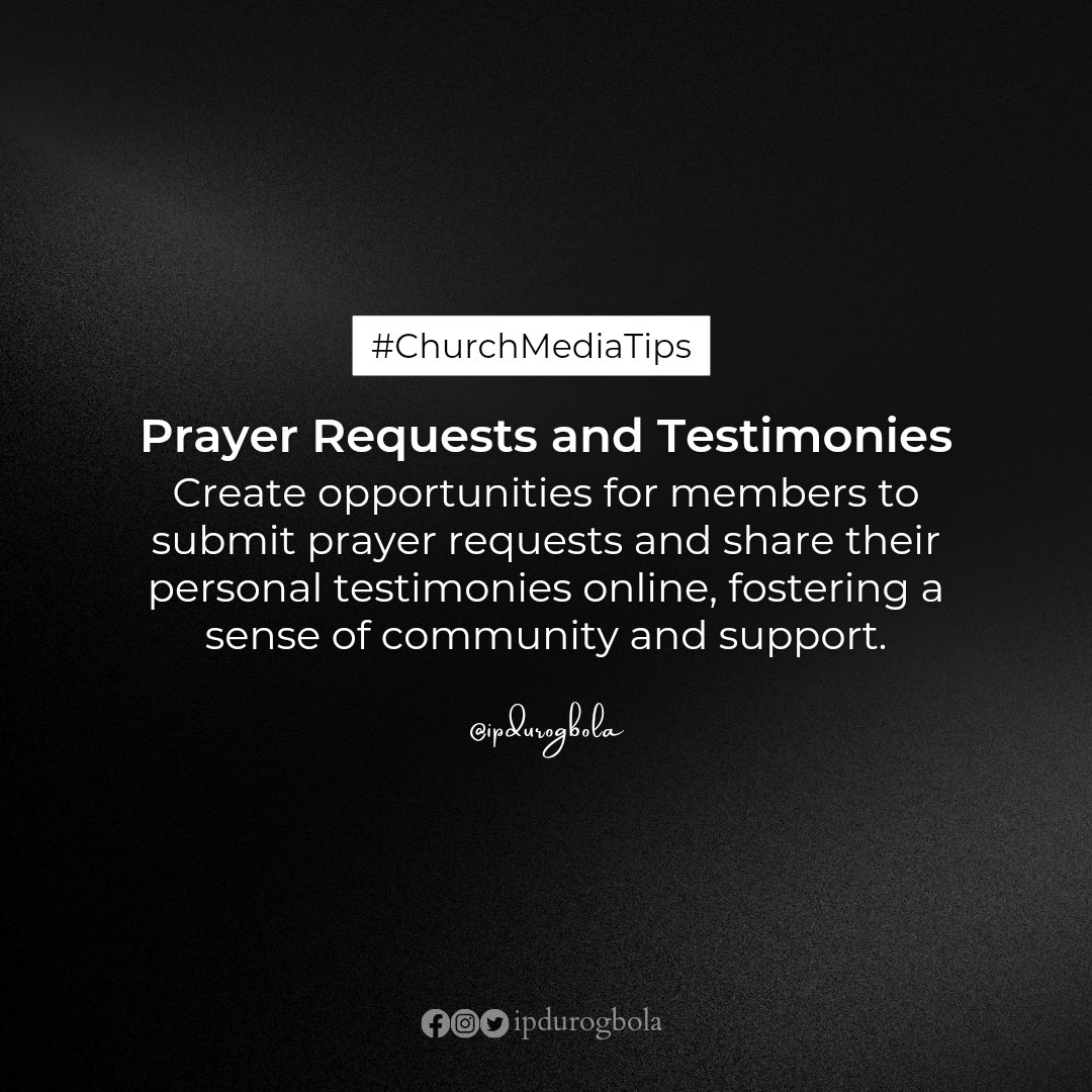 ipdurogbola's tweet photo. #ChurchMediaTips #tip23 #DigitalMinistry #AyanfeTemi2020 #church #jesus #God #bible #christian #love #faith #worship #jesuschrist #gospel #prayer #testimony https://t.co/TqyM1nWuK9