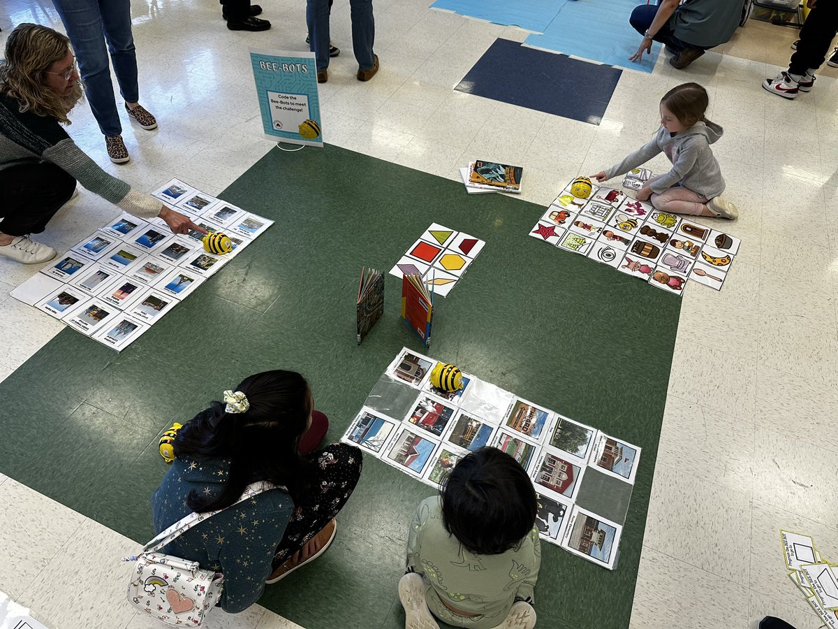 LovejoyStemFest's tweet photo. Student robots in action! #lojostemfest #beebots https://t.co/qOBGViUuJN