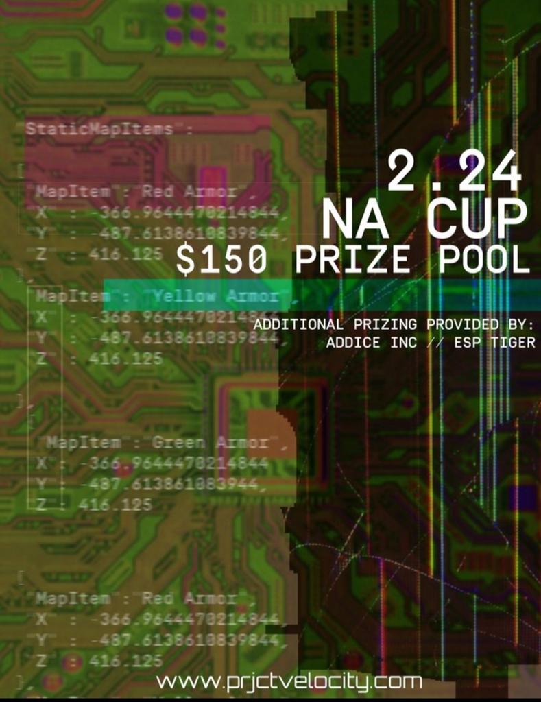 V2K (@prjctvelocity) on Twitter photo Today's the day. VCNA1 will be underway at 2pm EST.
$150 prize pool w/ additional prizing from @esp_tiger and <a href="/AddiceInc/">Addice Inc.</a>
Bracket -> challonge.com/VCNA1 Today's the day. VCNA1 will be underway at 2pm EST.
$150 prize pool w/ additional prizing from @esp_tiger and <a href="/AddiceInc/">Addice Inc.</a>
Bracket -> challonge.com/VCNA1