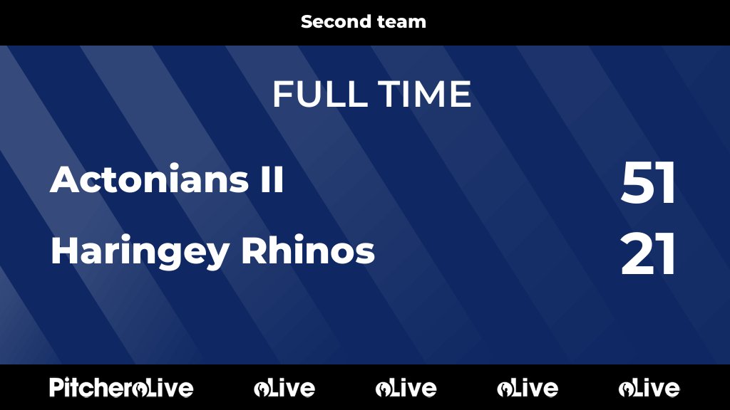 FULL TIME: Actonians II 51 - 21 Haringey Rhinos
#ACTHAR #Pitchero
actoniansrfc.com/teams/227028/m…