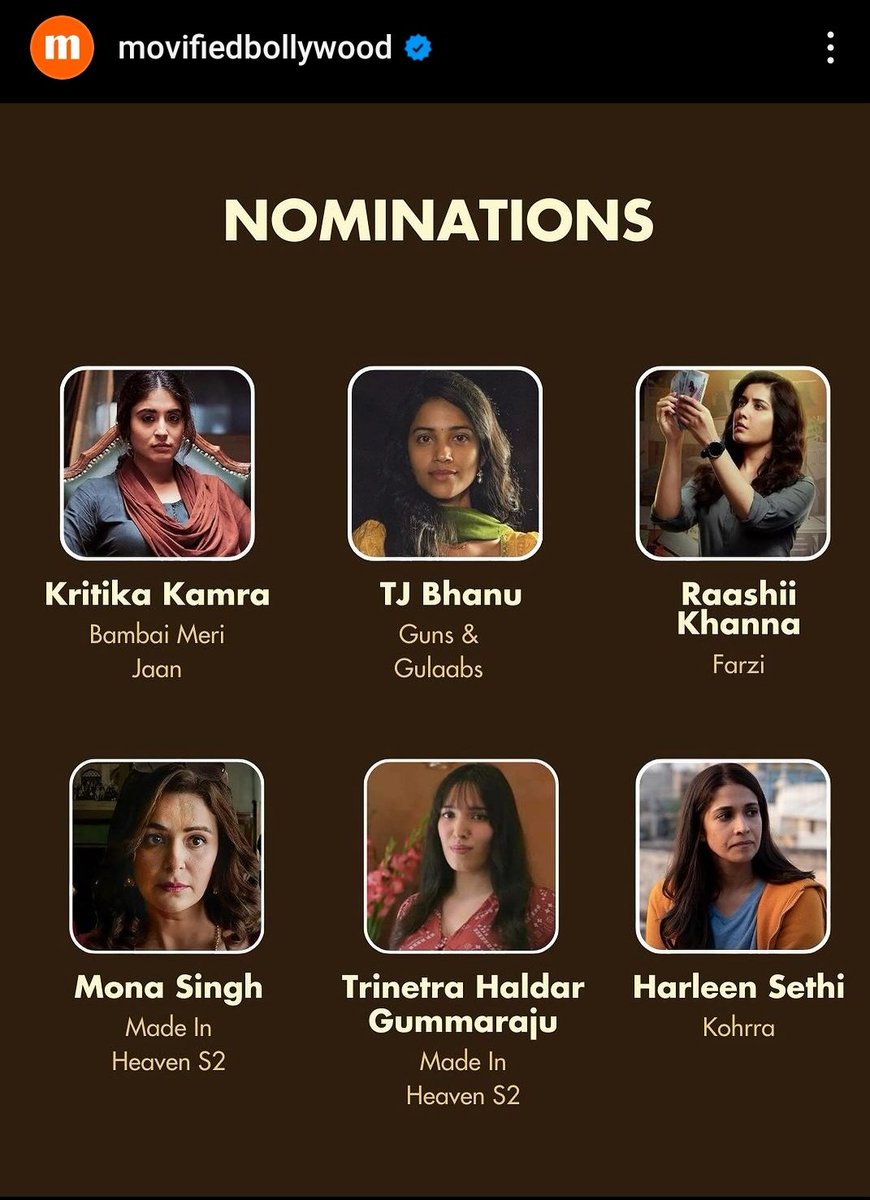 Kindly Vote for 
@Kritika_Kamra ♡ for #BambaiMeriJaan under the comment section of this post.
#BambaiMeriJaanOnPrime 

The Link of the post 👇
 instagram.com/p/C3vBZHHPkCm/…

You can also vote at this IG Story 👇
instagram.com/stories/movifi…

@Kritika_Kamra ♡