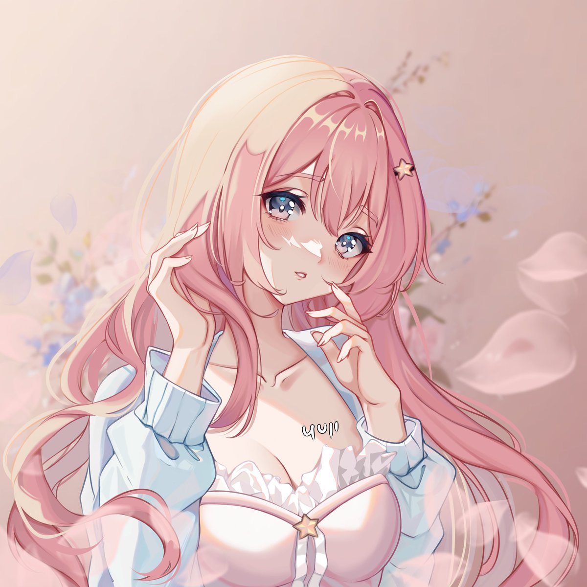 Illustration for @/akilyai 
She's such a pretty girl!