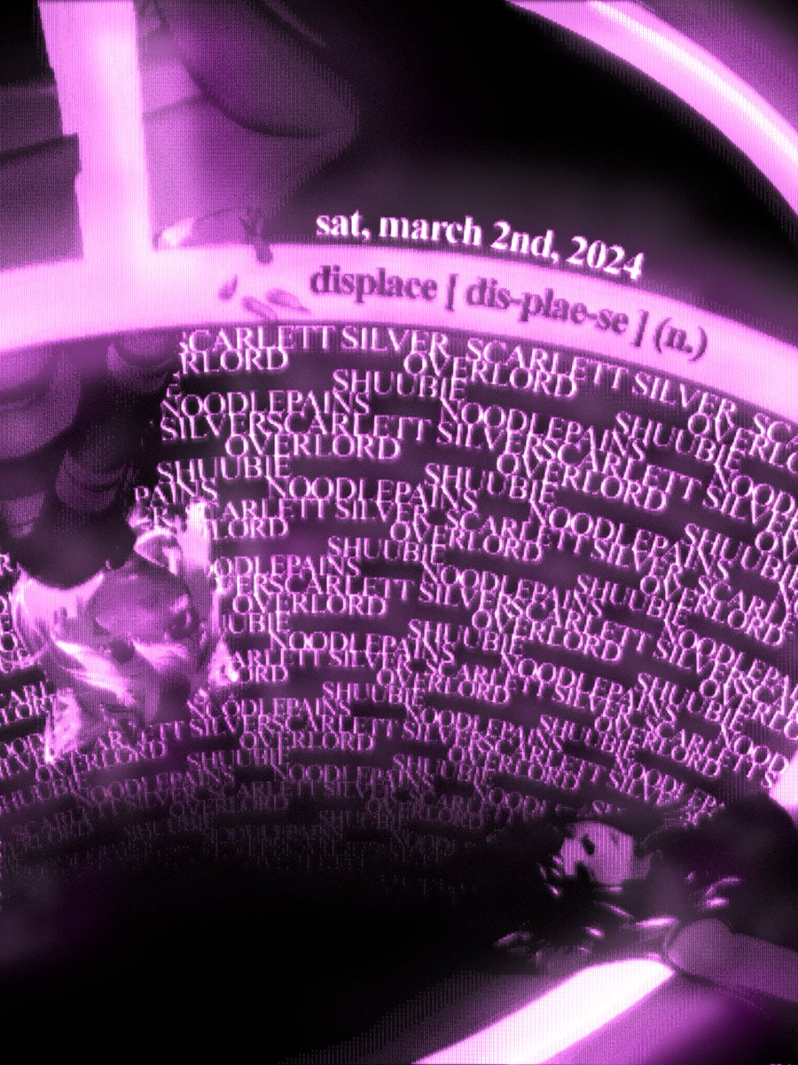 DISPLACE_VR's tweet image. [ the DISPLACE ever ]

[ saturday, march 2nd ] [ 10pm EST ]

[ @scarlettDJ_1 
  @OverlordVRC 
  @_Shuubiee 
  @NoodlePains ]
