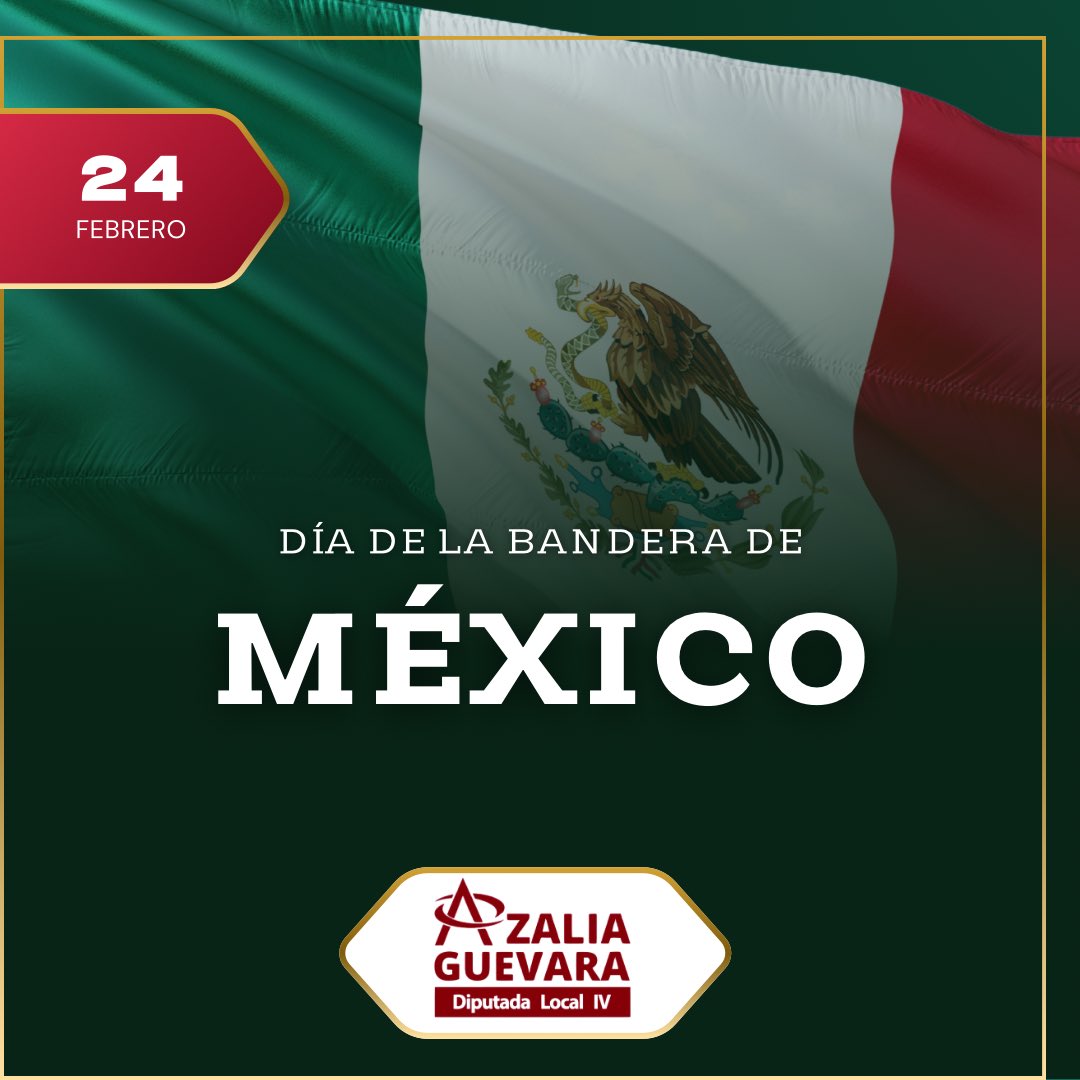 🇲🇽Hoy es día de la bandera más hermosa del mundo.🇲🇽 #AzaliaGuevara #Porunmejormañana