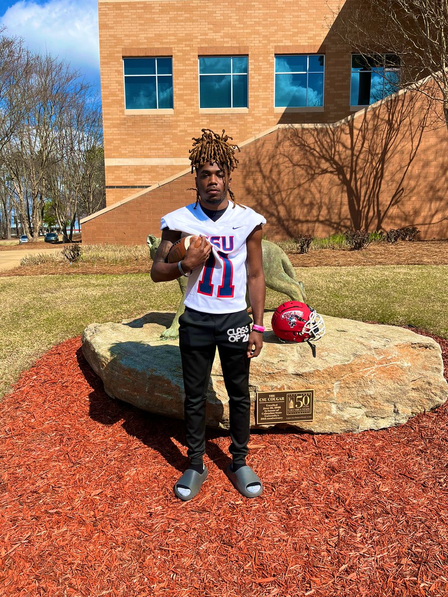 #AGTG Had a Great visit at <a href="/ColumbusStateFB/">Columbus State Football</a>. Thanks for having me <a href="/CoachTNguyen/">Thomas Nguyen</a> 🔵🔴 #GoCougars <a href="/Worth_Football/">Worth County Rams Football</a> <a href="/CoachHam11/">Jeff Hammond</a>