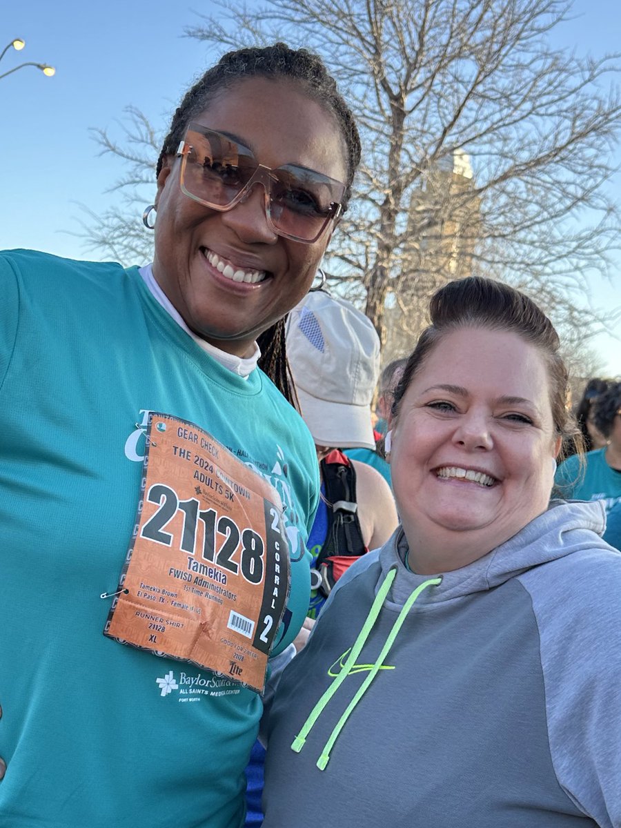 Slow and steady wins—I mean comes in 723rd!! 🤣😂 We did it! 💪🏾Cowtown 5K 2024! #OneFortWorth