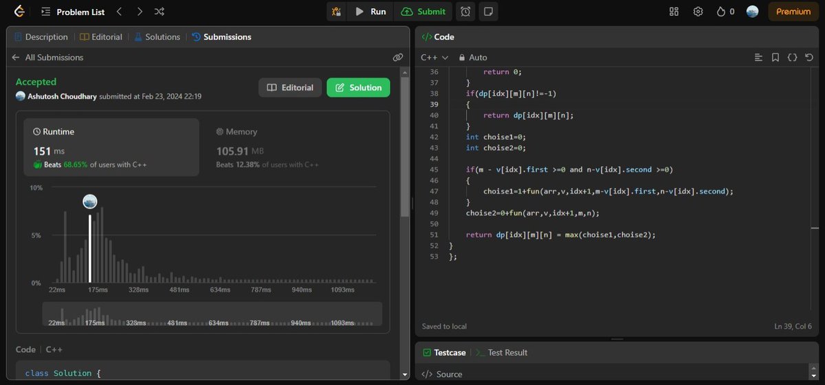 AshuJatt6's tweet image. #75daysofcodechallenge   
-Day 65/75
LeetCode Problem Name:
1. Implement Rand10() Using Rand7().
2. Ones and Zeroes.
3. Heaters.
4. Total Hamming Distance.
Sunak
Gaza
#viralvideo #BoycottBollywood   #RaashiiKhanna   #PawanKalyan #Annamalai #DhruvRathi 
#BoycottBollywood