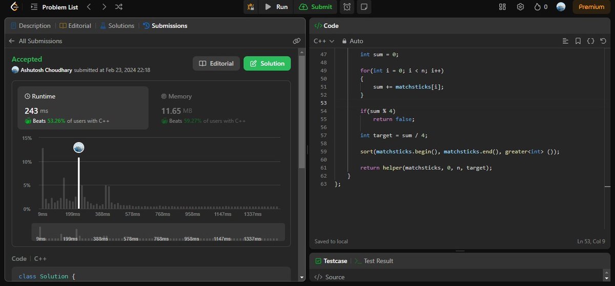 AshuJatt6's tweet image. #75daysofcodechallenge   
-Day 65/75
LeetCode Problem Name:
1. Implement Rand10() Using Rand7().
2. Ones and Zeroes.
3. Heaters.
4. Total Hamming Distance.
Sunak
Gaza
#viralvideo #BoycottBollywood   #RaashiiKhanna   #PawanKalyan #Annamalai #DhruvRathi 
#BoycottBollywood