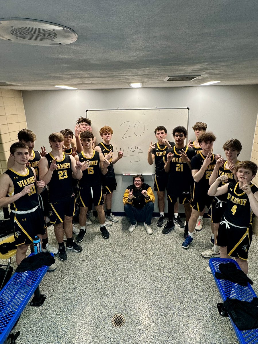 Congratulations to the <a href="/Vianneyhoops/">Vianney Basketball</a> JV basketball team who finishes the year with a 22-4 record and 3 tournament championships. I’m going to miss being around these 15 dudes everyday. I’m excited to see what the future has in store for them! <a href="/vianneygriffins/">Vianney Griffins</a>