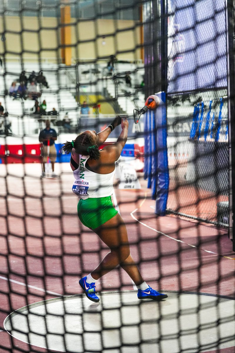 MeanGreenTFXC's tweet photo. School Record = SHATTERED

Allison Stigarll clinched third place in weight throw with a mark of 19.25 meters, surpassing the previous school record of 18.33 meters!

#GMG🦅 https://t.co/PTMg4hUHWs