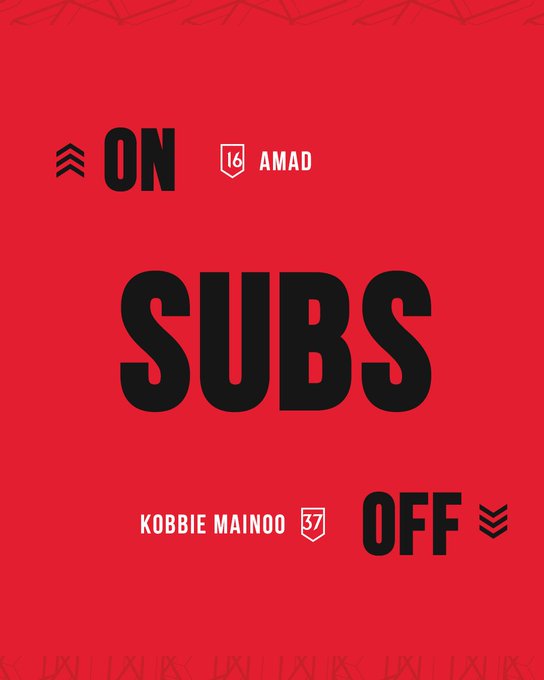 On: Amad
Off: Kobbie Mainoo