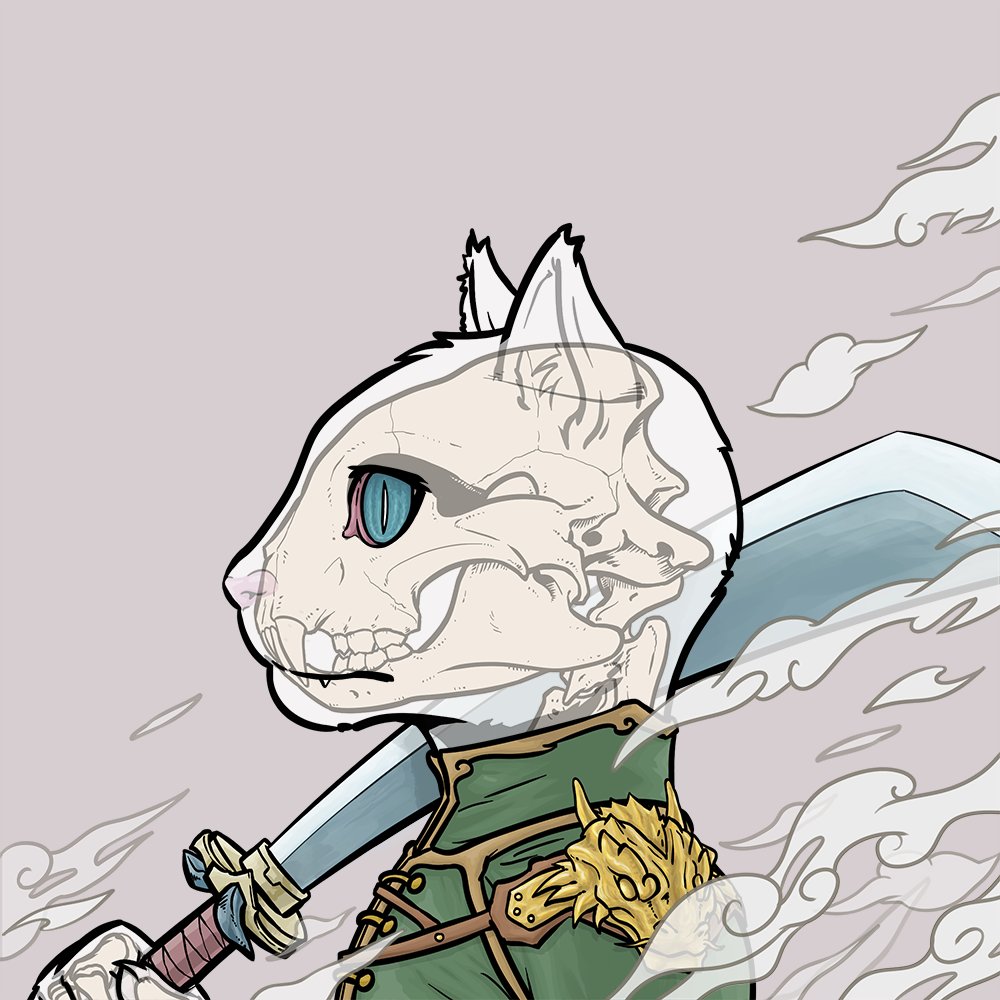 Look at this cool cat. Minted it for $2. What do you guys think? 

 @AkomaSNFT