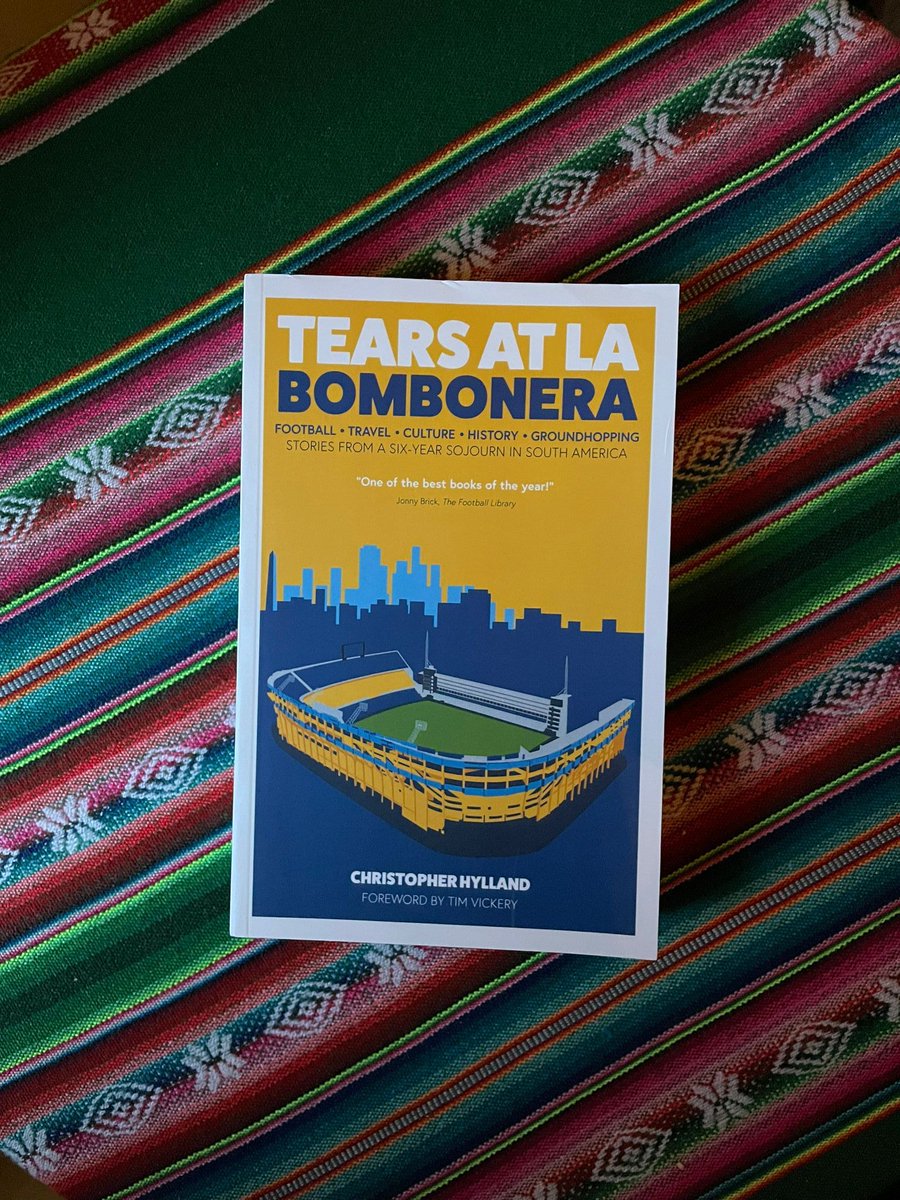 Tears at La Bombonera is 3 years old today.
"One of the best books of the year (2021)"

Once again, a huge GRACIAS to everyone who has supported the book by buying, borrowing, reading, sharing, spreading love.

Book 2 "Dame Bola" announcement coming soon...
