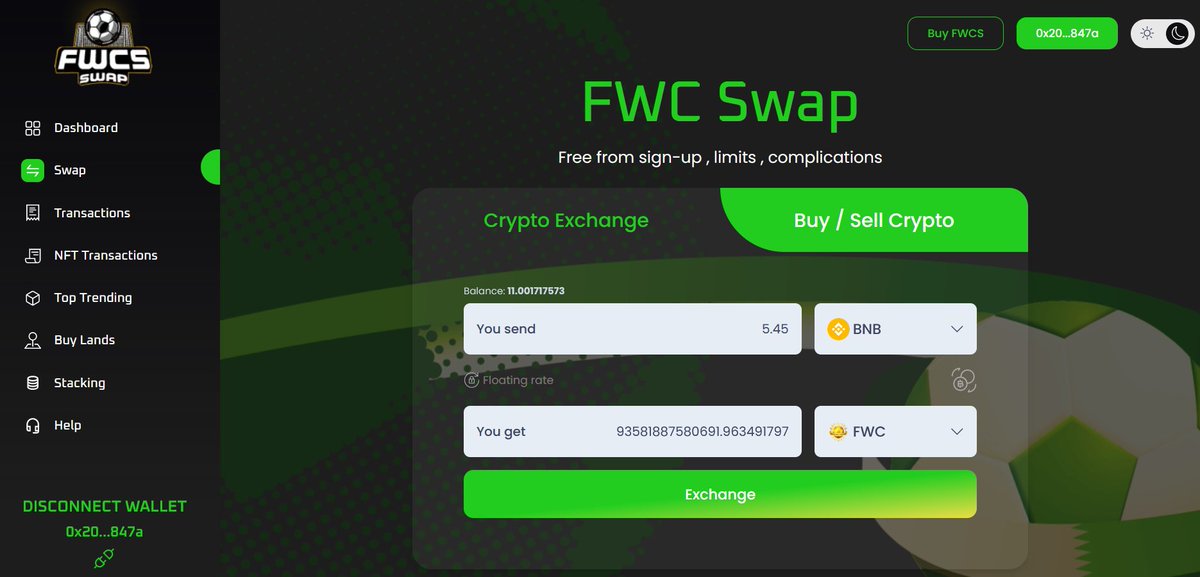 🌐FWCSWAP Updated 🖥 Link swap: fwcswap.io 🟢Enhanced speed 🟢Bug fixes 🟢Improved user interface 🟢Enhanced security 🟢Customizable settings ✨Check out the latest enhancements now! #Swap #Updating #ImportantDate #FWC #Community #Crypto #bscscan #Binance…