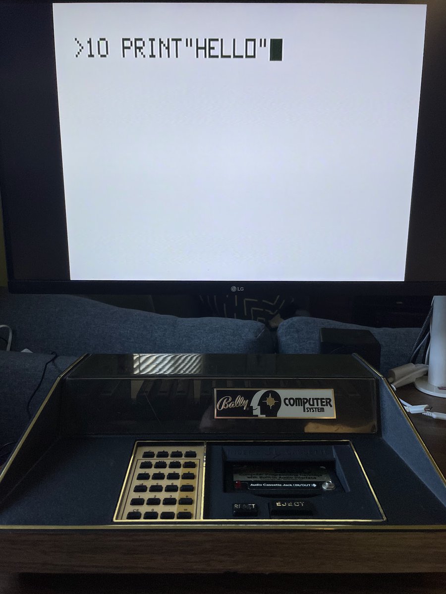 congobongo2112's tweet photo. Who is up for some Bally Basic? It only took me 5 mins to type line 10. https://t.co/RaCHOHxc6Z