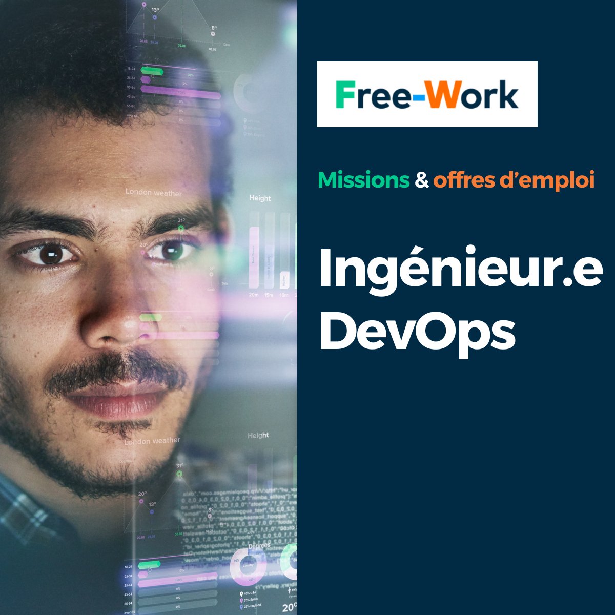 freework_tech's tweet image. 𝗜𝗻𝗴𝗲́𝗻𝗶𝗲𝘂𝗿.𝗲 𝗗𝗲𝘃𝗢𝗽𝘀 🚀
Le 2ème métier le plus recherché par nos recruteurs en ce moment/
𝐂𝗼𝗻𝘀𝘂𝗹𝘁𝗲𝗿 𝐥𝐞𝐬 𝐦𝐢𝐬𝐬𝐢𝐨𝐧𝐬 𝐞𝐭 𝐨𝐟𝐟𝐫𝐞𝐬 : blog.free-work.com/2AQWo

#devops #tech #informatique